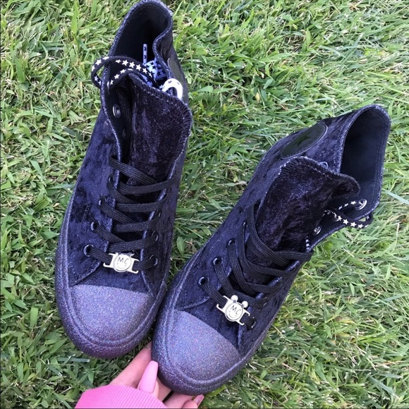 NWB 🤩 Converse x Miley CRUSHED VELVET ALLSTAR - Picture 4 of 8